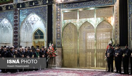 مراسم خطبه خوانی شب شهادت امام رضا (ع) در حرم رضوی + تصاویر