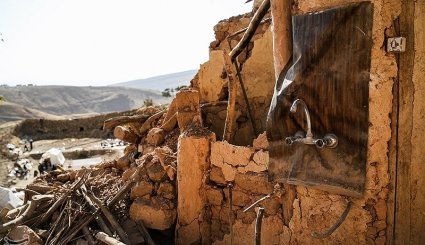 مناطق زلزله زده غرب کشور + تصاویر