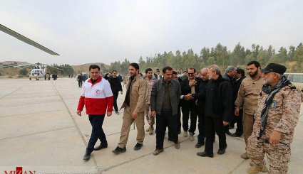 بازدید رئیس مجلس از مناطق زلزله زده کرمانشاه
