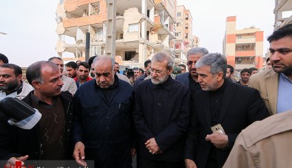 بازدید رئیس مجلس از مناطق زلزله زده کرمانشاه
