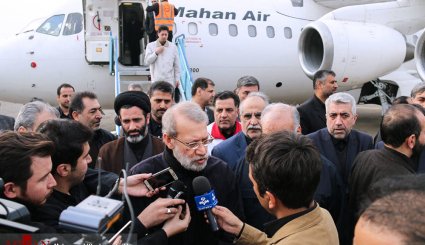 بازدید رئیس مجلس از مناطق زلزله زده کرمانشاه
