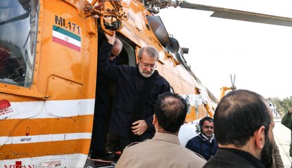 بازدید رئیس مجلس از مناطق زلزله زده کرمانشاه
