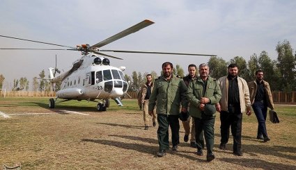 حضور فرماندهان سپاه در منطقه زلزله زده غرب کشور