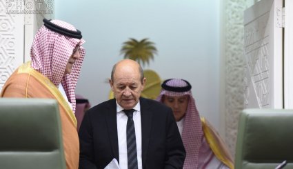 دیدار وزیرامورخارجه فرانسه با مقامات عربستان