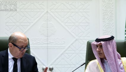 دیدار وزیرامورخارجه فرانسه با مقامات عربستان