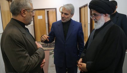 دیدار محمدباقر نوبخت با مراجع تقلید و علما - قم

