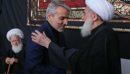 دیدار محمدباقر نوبخت با مراجع تقلید و علما - قم
