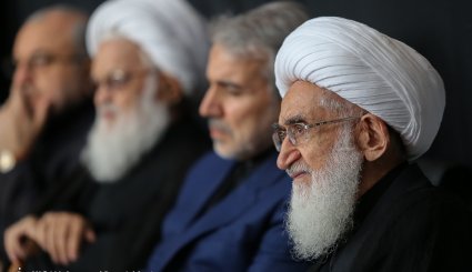 دیدار محمدباقر نوبخت با مراجع تقلید و علما - قم
