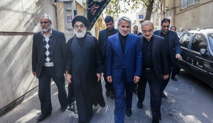 دیدار محمدباقر نوبخت با مراجع تقلید و علما - قم
