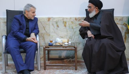 دیدار محمدباقر نوبخت با مراجع تقلید و علما - قم
