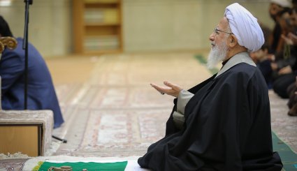 دیدار محمدباقر نوبخت با مراجع تقلید و علما - قم
