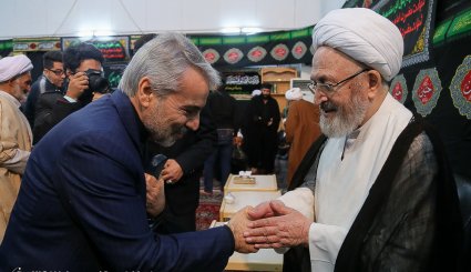 دیدار محمدباقر نوبخت با مراجع تقلید و علما - قم
