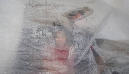 بارش باران در مناطق زلزله زده سرپل ذهاب + تصاویر