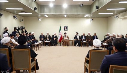 دیدار اعضای ستاد نکوداشت علامه محمدتقی جعفری با مقام معظم رهبری
