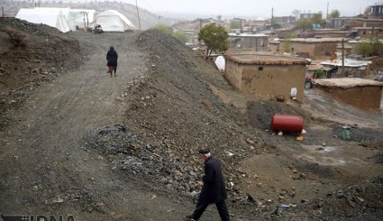 بارش باران در منطقه زلزله زده سرپل ذهاب