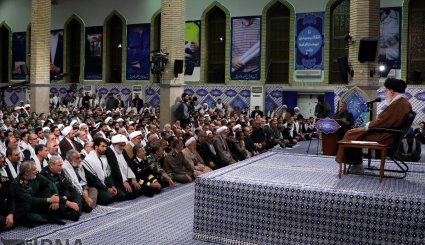 دیدار جمعی از فرماندهان بسیج و بسیجیان سراسر کشور با رهبر انقلاب