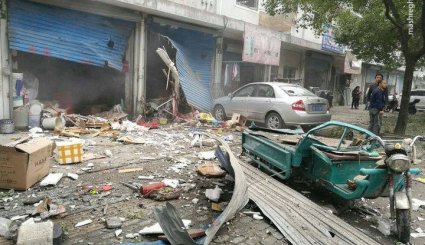 اولین تصاویر از وقوع انفجار در چین