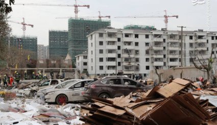 اولین تصاویر از وقوع انفجار در چین