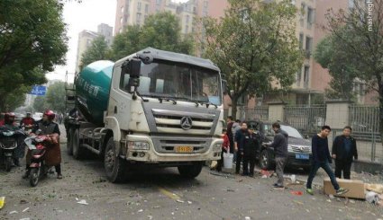 اولین تصاویر از وقوع انفجار در چین
