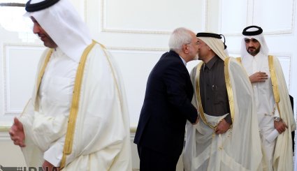 دیدار وزیر اقتصاد و تجارت قطر با ظریف