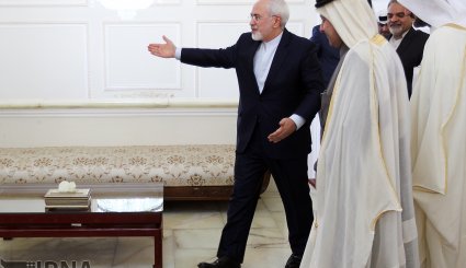 دیدار وزیر اقتصاد و تجارت قطر با ظریف
