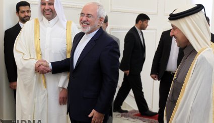 دیدار وزیر اقتصاد و تجارت قطر با ظریف