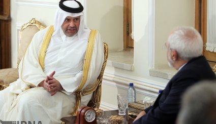دیدار وزیر اقتصاد و تجارت قطر با ظریف