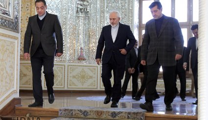 دیدار وزیر اقتصاد و تجارت قطر با ظریف