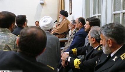 تصاویر/ دیدارفرماندهان نیروی دریایی ارتش با فرمانده کل قوا