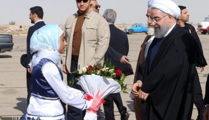 تصاویر ورود رییس جمهوری به استان سیستان و بلوچستان