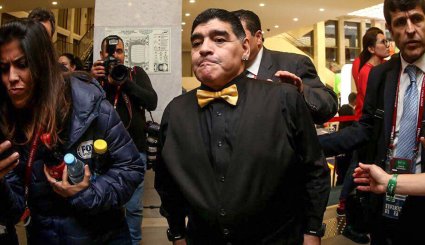  فیگورهای مارادونا در قرعه‌کشی جام‌جهانی