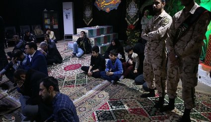 وداع با پیکر شهید مدافع حرم منصور عباسی