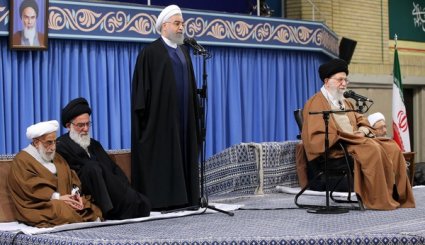 دیدار مسئولان نظام و میهمانان کنفرانس وحدت اسلامى‌ با رهبر انقلاب

