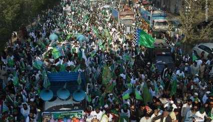 به آتش کشیدن تصویر ترامپ در پاکستان