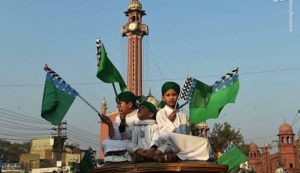 به آتش کشیدن تصویر ترامپ در پاکستان