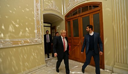 دیدار وزیر خارجه انگلیس با رییس مجلس شورای اسلامی
