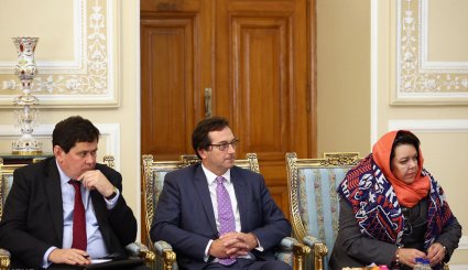 دیدار وزیر خارجه انگلیس با رییس مجلس شورای اسلامی