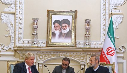 دیدار وزیر خارجه انگلیس با رییس مجلس شورای اسلامی