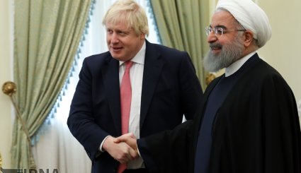 تصاویر/ دیدار وزیر خارجه انگلیس با روحانی