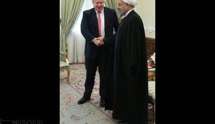 تصاویر/ دیدار وزیر خارجه انگلیس با روحانی