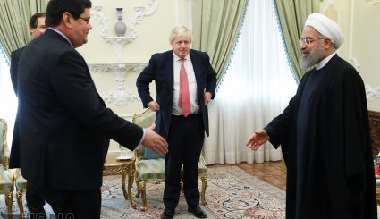 تصاویر/ دیدار وزیر خارجه انگلیس با روحانی