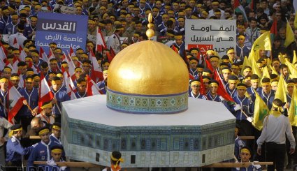اجتماع عظیم مردم لبنان در حمایت از قدس
