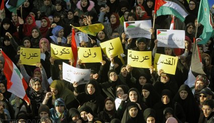 اجتماع عظیم مردم لبنان در حمایت از قدس
