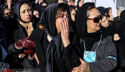 مراسم وداع و تشییع کوهنوردان خراسانی در ورزشگاه تختی مشهد
