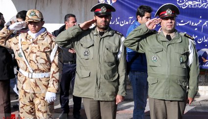 مراسم وداع و تشییع کوهنوردان خراسانی در ورزشگاه تختی مشهد
