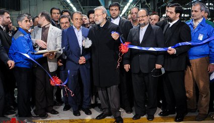 افتتاح خط تولید دو محصول جدید ایران‌ خودرو با حضور رییس مجلس - تصاویر