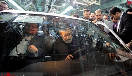 افتتاح خط تولید دو محصول جدید ایران‌ خودرو با حضور رییس مجلس - تصاویر