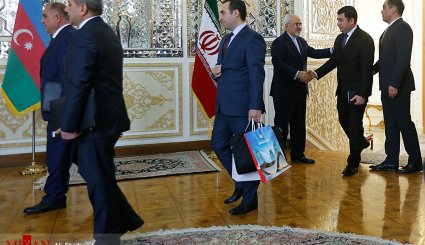 تصاویر/ دیدار رئیس مجلس جمهوری خودمختار نخجوان با ظریف
