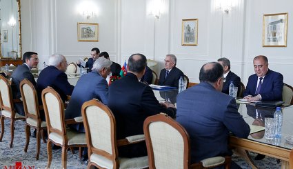 تصاویر/ دیدار رئیس مجلس جمهوری خودمختار نخجوان با ظریف
