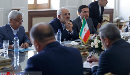 تصاویر/ دیدار رئیس مجلس جمهوری خودمختار نخجوان با ظریف
